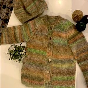 Handmade Mohair Toddler Sweater Set